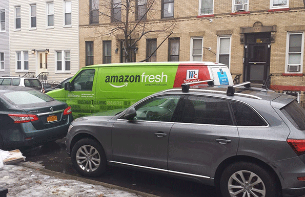 One double-parking adventure aside, AmazonFresh deliveries were quick and efficient to the blogger’s Brooklyn residence.