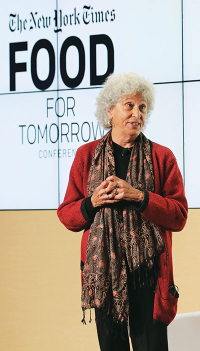 Marion Nestle is a go-to source on food issues by the general media, a role she takes very seriously. 